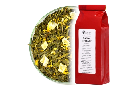 Herbata Zielona ANANASOWY PRZYSMAK (OT) (50g) Egzotyczna Podróż Smaku !!